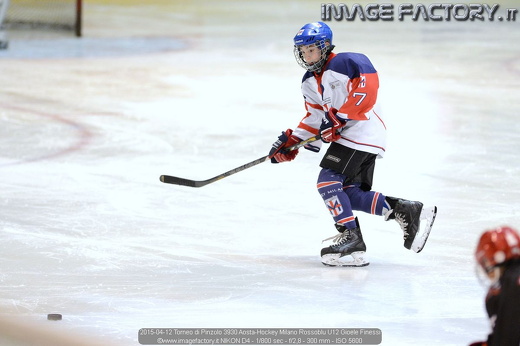 2015-04-12 Torneo di Pinzolo 3930 Aosta-Hockey Milano Rossoblu U12 Gioele Finessi